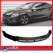 Front Bumper Lip Spoiler Splitter Body Kit Glossy For Volvo S40 S60 V40 V60 V70