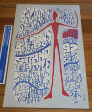 ORIGINAL 1967 BALTIMORE STEAM PACKET - AT THE ARK IN SAUSALITO CONCERT POSTER