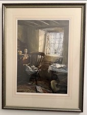 Large Framed Wall Print “QUIET ROOM” Signed Limited Edition.