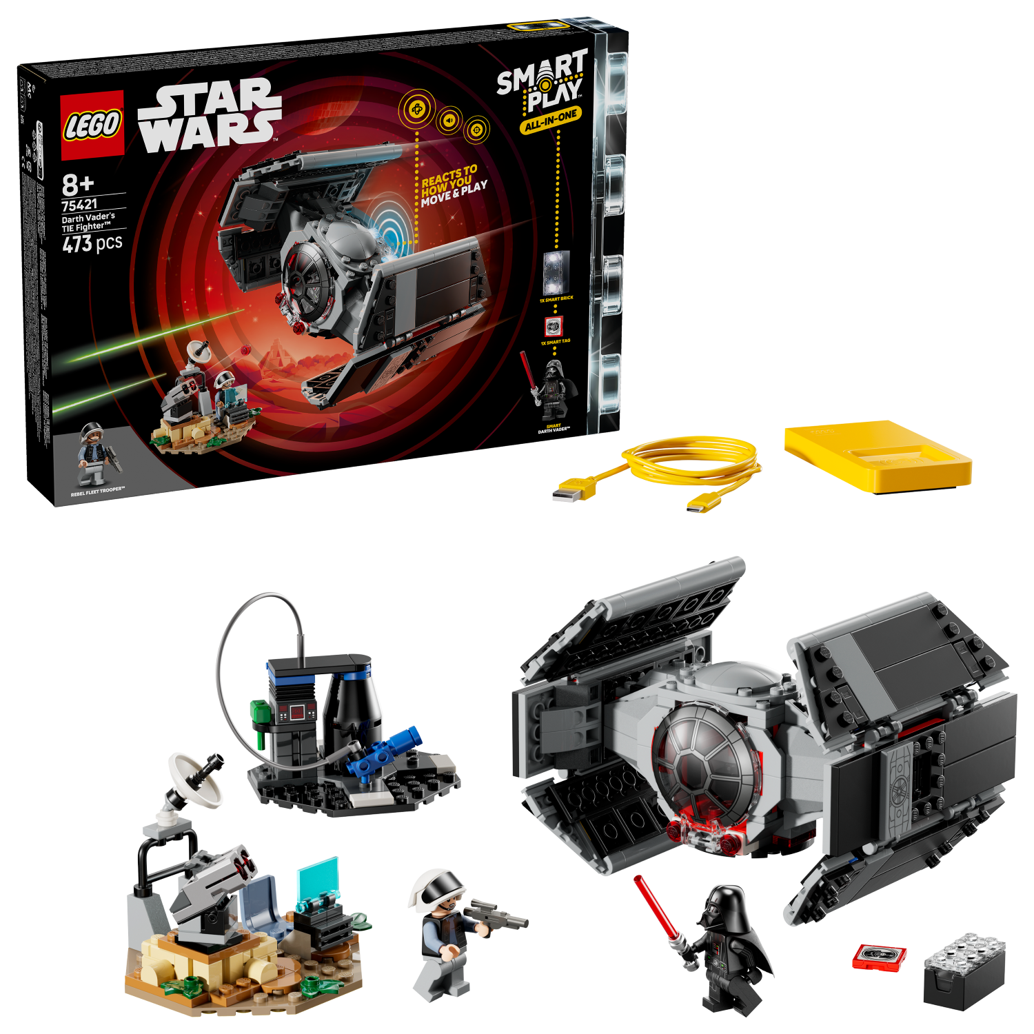 LEGO Star Wars: SMART Play™: Darth Vader's TIE Fighter™ (75421)