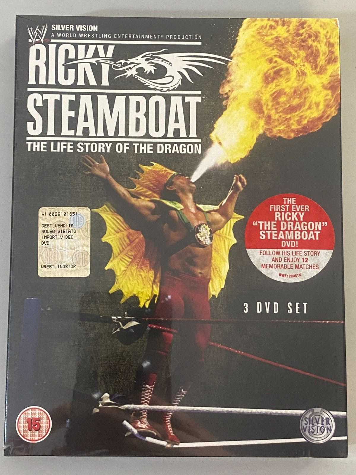DVD WWE RICKY STEAMBOAT THE LIFE STORY OF THE DRAGON Digipack Silver Vision 3DVD