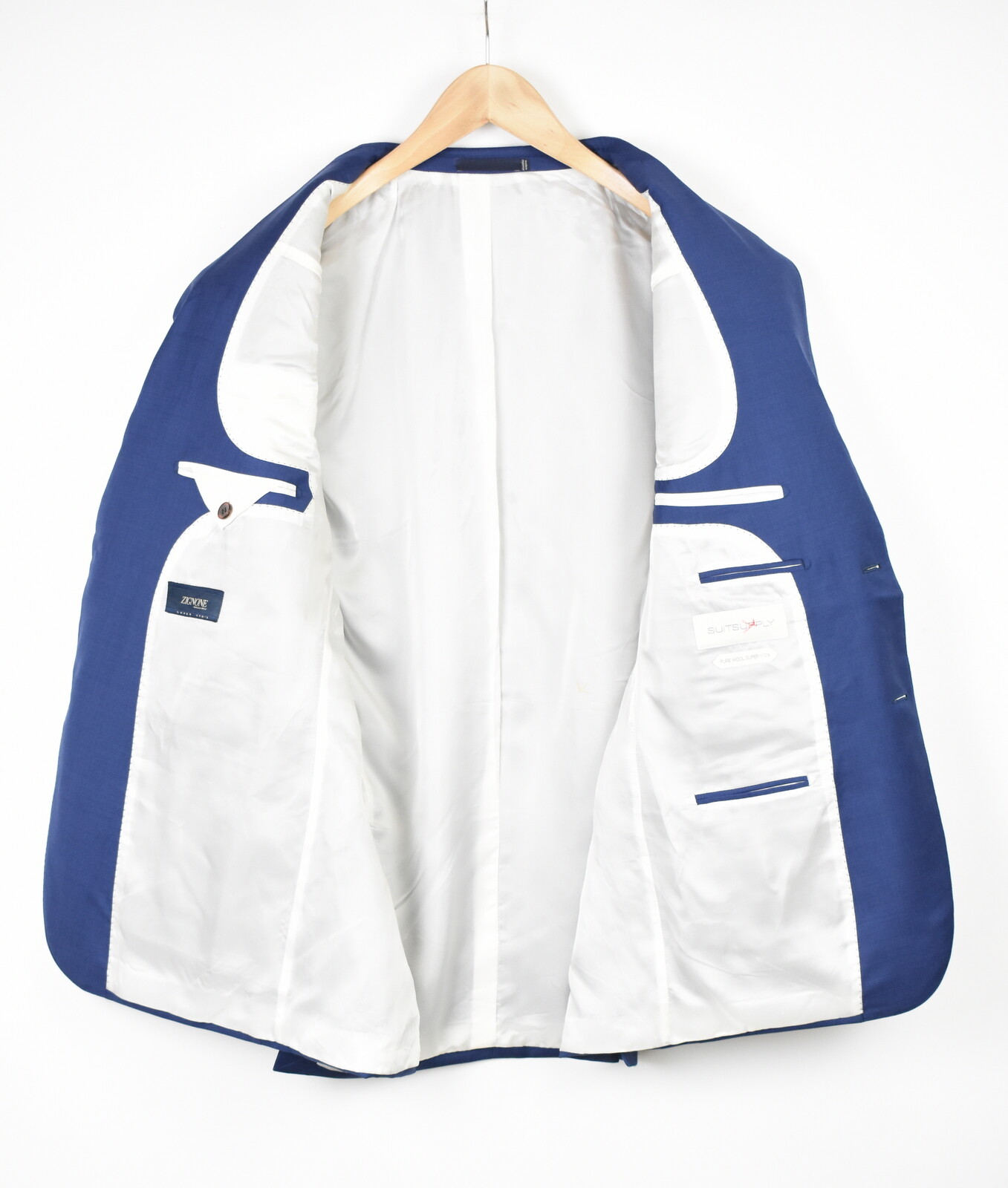 SUITSUPPLY Napoli Single Breasted Regular Cut Blazer Mens UK 44 Lined