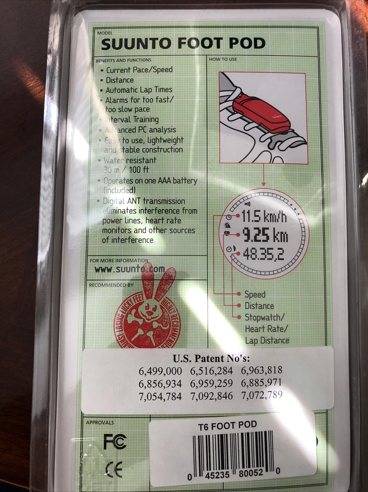 Sensor de velocidad y distancia para reposapiés Suunto para T6 Foto 2 de 2