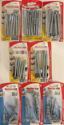 Fischer Plattendübel PD8 10 12 Fensterrahmenschrauben FFS 7,5x72 92 Nageldübel 