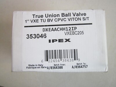 IPEX 353046 1'' VXE TRUE BALL VALVE CPVC