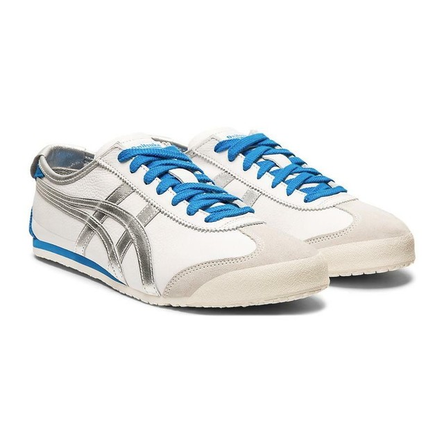onitsuka white silver