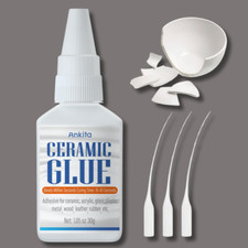Super Ceramic Glue, 30G Best Glue for Ceramic and Porcelain Repair, Waterproof a
