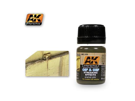 AK Interactive 35ml 00123 OIF & OEF US Vehicles Streaking Effects