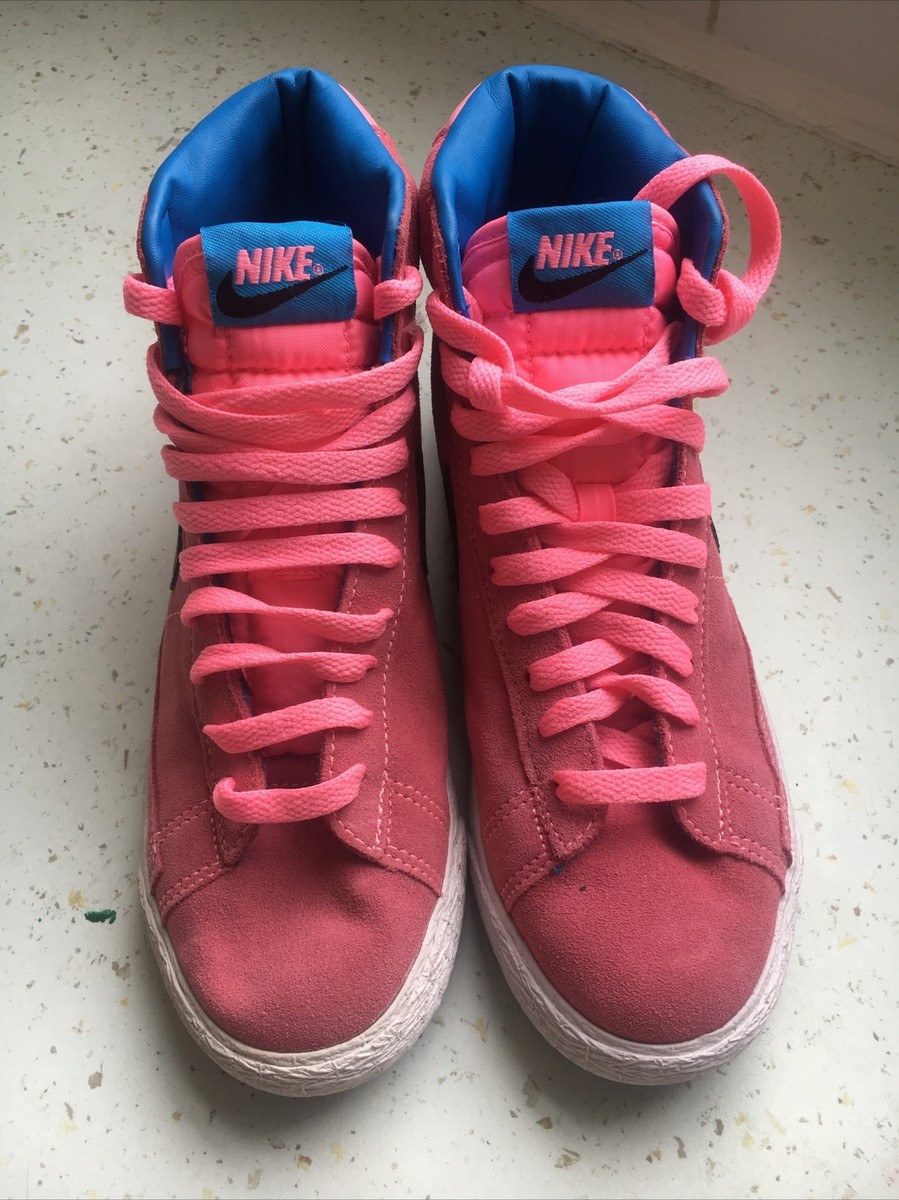 Nike High Top blazers Pink Suede Women size