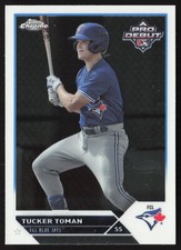 2023 Topps Pro Debut Tucker Toman PDC-8 Chrome Prospects | Toronto Blue Jays