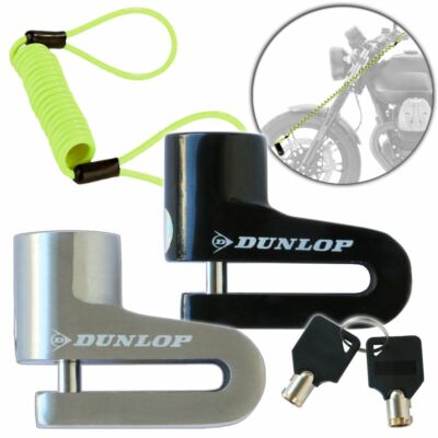 Bremsscheiben Schloss DUNLOP Erinnerungskabel 2 Schlüssel Scheibenbremsen Roller