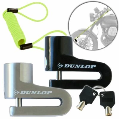Bremsscheiben Schloss DUNLOP Erinnerungskabel 2 Schlüssel Scheibenbremsen Roller