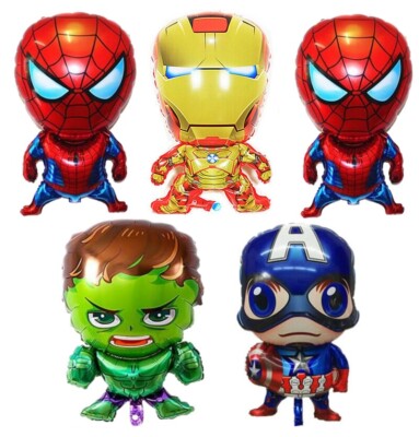 33 Pièces Déco Anniversaire Avengers – Ballons Hélium + Latex, Super-héros – Kit Complet Pour Fête à Thème
