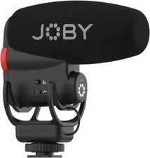 JOBY Wavo PLUS On Camera Vlogging Microphone Super Cardoid High Pass LED display