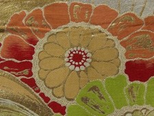 Japanese vintage antique kimono belt Maru Obi