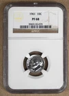1961 PROOF ROOSEVELT DIME NGC PF68