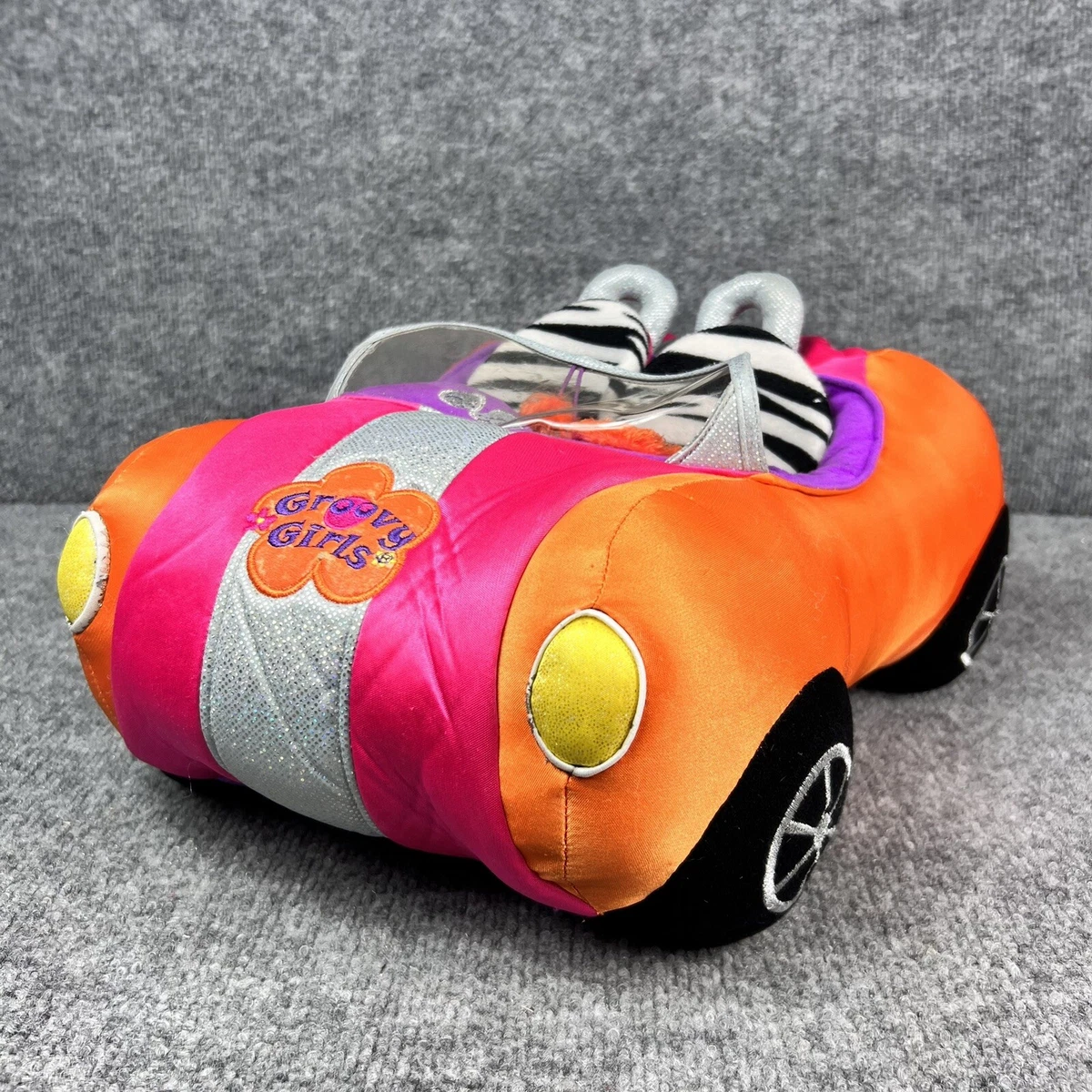 VTG 2003 Groovy Girls Dolls Soft Car Convertible Orange Manhattan Toy Accessory