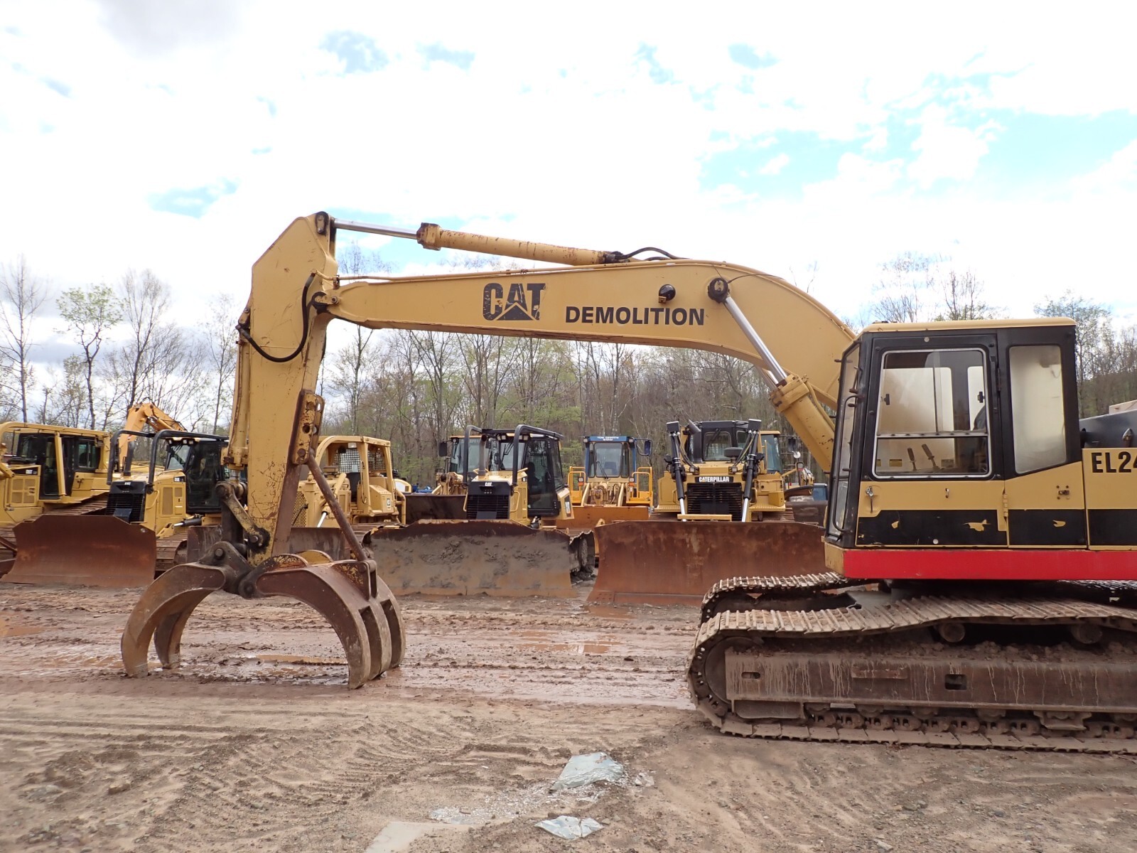 1991 Caterpillar EL240B Hydraulic Excavator STRONG! CAT Demo Grapple