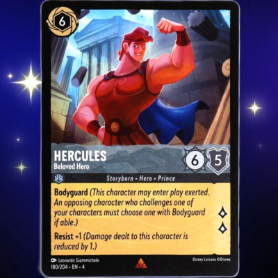 Hercules Beloved Hero - Rare - Disney Lorcana TCG Ursula's Return #180/204