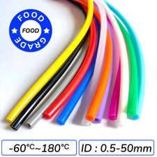 Silicone Tubing Food/Medical Hose Tube High Temp 60A - Multi Sizes  Colors