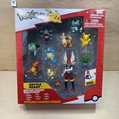Pokemon 10 Pack Multi pack Battle ready Character Action fIgure Set