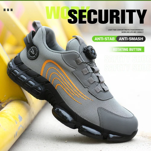 Indestructible Safety Work Shoes Steel Toe Breathable Work Boots Mens' Sneakers - Bild 9 von 26