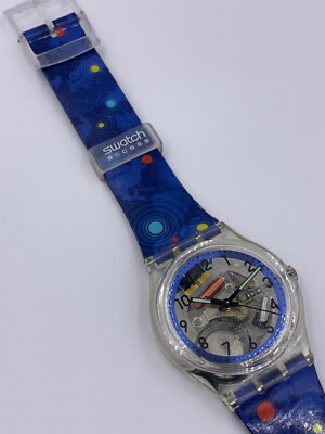 Swatch Watch SKK103Z 34mm 1994 Zurich Financial Services Skeleton