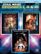 Star Wars Episodes I, II & III Instrumental Solos for Strings: Cello, Book & On