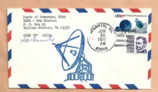 GOES B LAUNCH JUN 16,1977 ATLANTIC VA WALLOPS TRACKING STA  SPACE COVER  NASA