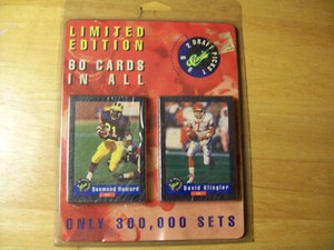 CLASSIC DRAFT PICKS 1992 FOOTBALL CARDS FACTORY SEALED BLISTER PACK