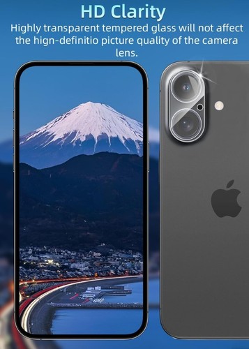 For Apple iPhone 16 Plus Camera Lens Rear Tempered Glass Protector Guard Cover - 第 4/12 張圖片