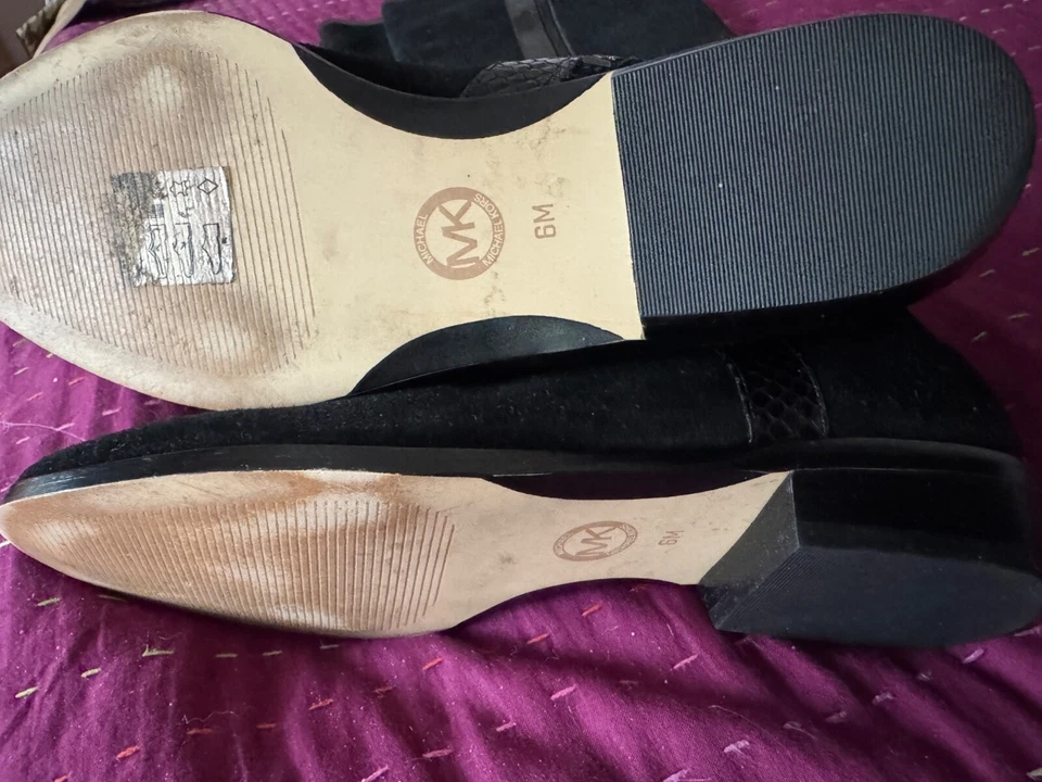 Michael Kors bottes cuissarde en daim noir - Photo 2/4