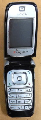 Nokia 6102 / 6102b - Black and Silver ( AT&T / Cingular ) Rare