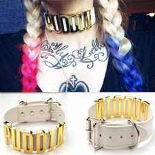 Necklace Suicide Squad Harley Quinn Puddin Leather Neck Collar Choker Cosplay
