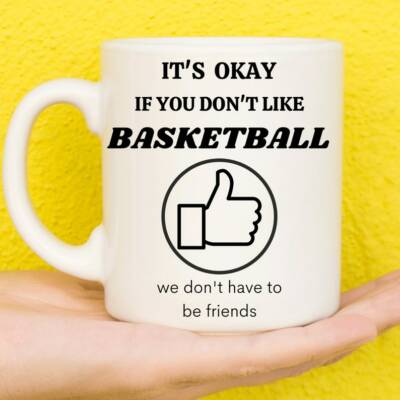 OK Basketball Tasse | Basketball Geschenk | Geschenke für Basketballliebhaber | Geburtstagstasse