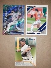 Lot(3) - Gerrit Cole - 2020 Donruss Dominators Rapture & base & 2016 Topps Bunt