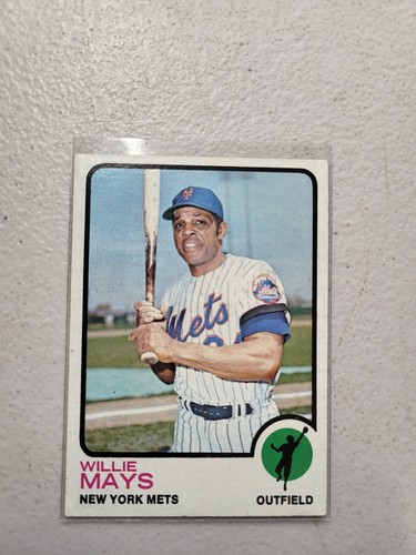 Vintage 1973 TOPPS Willie Mays #305 G/VG Shape Mets HOF Final Card Free Shipping
