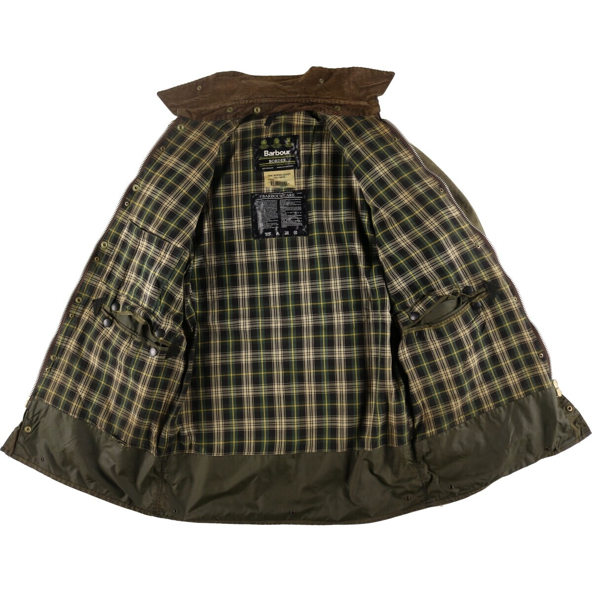 90'S Barbour Border Old 3 Warrant Waxed Cotton Oiled Jacket 90'S Barbour Border Old 3 Warrant Waxed Cotton Oiled Jacket