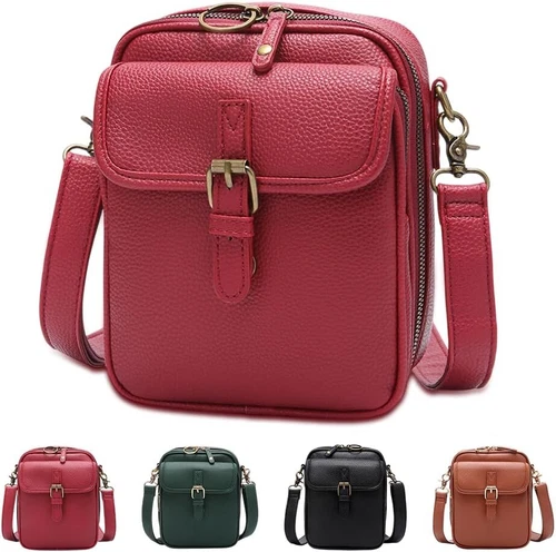 Urvashi Cross Body Bag - 2025 Vintage Leather Messenger Purse, Anti-Theft Bag - Picture 12 of 17