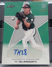 2020 LEAF PERFECT GAME GREEN TY HOLLANDSWORTH ROOKIE AUTO /10 #BA-TH4 MSK