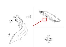 DRITTE BREMSLEUCHTE BREMSLEUCHTE HINTEN MERCEDES-BENZ AMG GT X29062103 ORIGINAL
