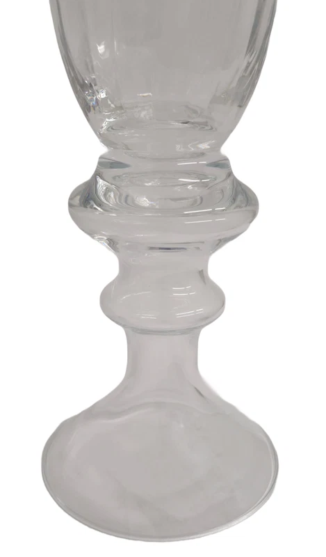 Vaso Decorativo Fiori Porta Candela BIG IVV in Vetro Trasparente Ottico 85 cm, fotografia 4 di 8