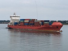 SHIP PHOTO COASTER CONTAINER SHIPPING PHOTOGRAPH 'ESCAPE' SOUTHAMPTON WATER PIC.
