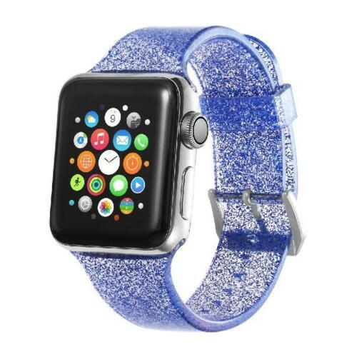 Für Apple Watch Armband Strap Ersatz Uhrenarmband Glitzer Wrist Glitzernd - Bild 9 von 9