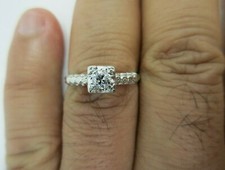 Vintage 14K Gold Diamond Engagement Ring Center 1/4 Carat F-VS2  Value 5,950