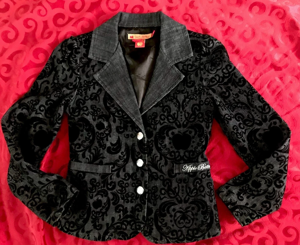 Pantalones Apple - Niñas - JUVENTUD/Negro-Plata Lentejuelas Adornadas Chaqueta - Grande Foto 2 de 4