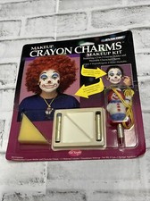 Fun World Vintage Vtg 1992 Halloween Makeup Kit Clowns Crayon Charms NEW Sealed