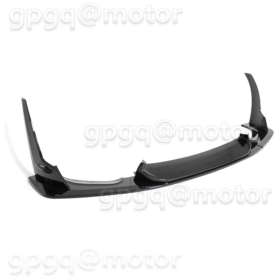For BMW F80 M3 F82 F83 M4 15-20 LPT Style Glossy Black Front Bumper Lip Splitter - Image 3 of 4