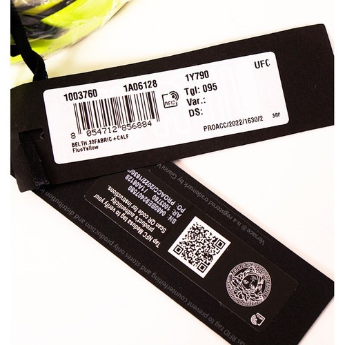 95/38 NEU 525 $ VERSACE fluoreszierend gelb BIGGIE MEDUSA LOGO SCHNALLE Leder GÜRTEL - Bild 13 von 14