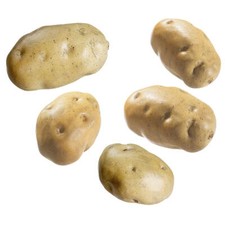 Kartoffeln Lebensmittel-Attrappe 8 x 10 cm 5 Stk. Fake Kartoffel Deko Gem&uuml;se